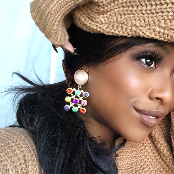 Pearl Party Rainbow Earrings - Picture 5 of 5